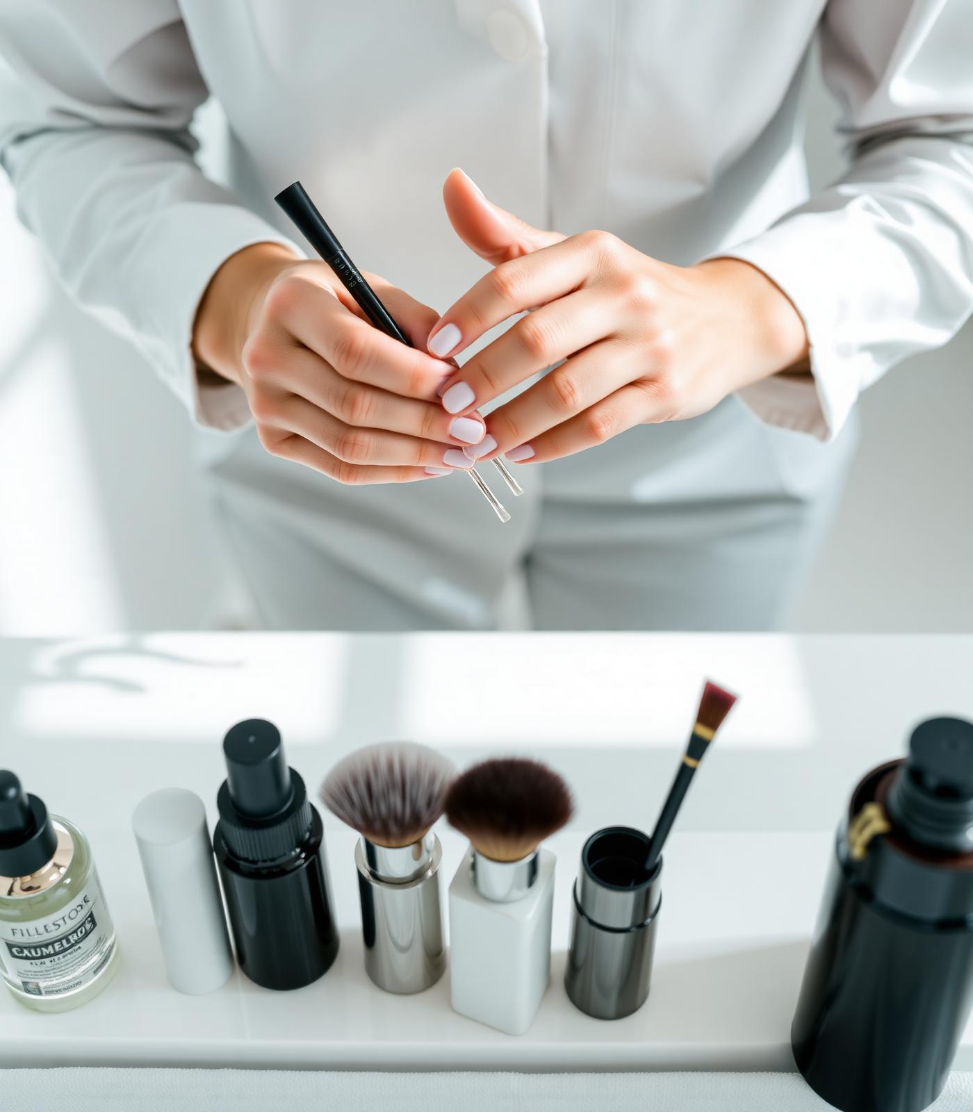 Profesional de estética trabajando en clase práctica de Arce Formación